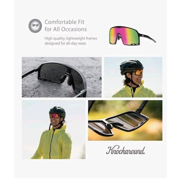 Knockaround Campeones RAINBOW ON BLACK - Picture 5 of 16